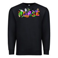 Black halloween nurse Premium Sweatshirt - CowGirlArtShop