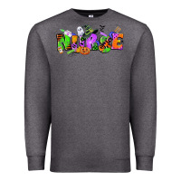 Charcoal Heather halloween nurse Premium Sweatshirt - CowGirlArtShop