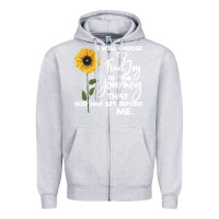 Heather Grey I Will Choose To Find Joy In The Journey That God Zipper Hoodie - Bettercallsaul