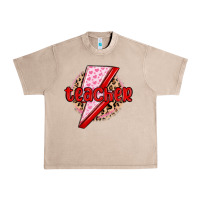 French Oak teacher lightning bolt valentines day Urban Heavy Tee - MaliasSmallBusiness