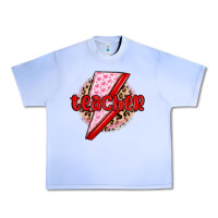 Grape Ice teacher lightning bolt valentines day Urban Heavy Tee - MaliasSmallBusiness