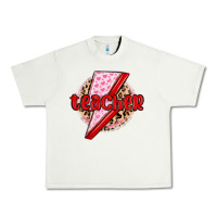Pistachio teacher lightning bolt valentines day Urban Heavy Tee - MaliasSmallBusiness