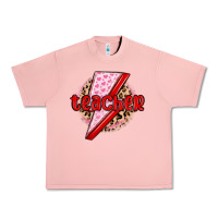 Salmon teacher lightning bolt valentines day Urban Heavy Tee - MaliasSmallBusiness