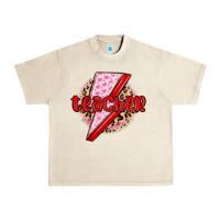Sandshell teacher lightning bolt valentines day Urban Heavy Tee - MaliasSmallBusiness