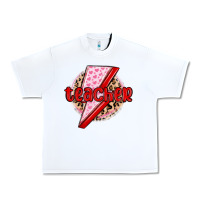 White teacher lightning bolt valentines day Urban Heavy Tee - MaliasSmallBusiness
