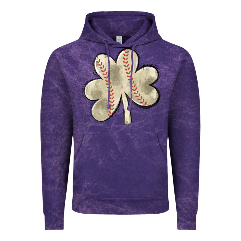 Baseball Distressed Shamrock Vintage Hoodie by MaliasSmallBusiness | Teevron