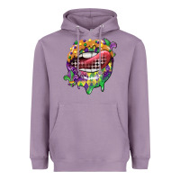 Lavender mardi gras lips Heavyweight Hoodie - CowGirlArtShop
