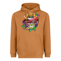 Meerkat mardi gras lips Heavyweight Hoodie - CowGirlArtShop