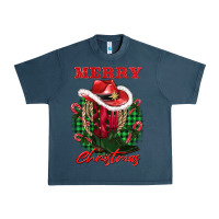 Midnight Navy merry christmas boots hat rope Urban Heavy Tee - AdoDesignShop