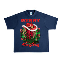 Navy merry christmas boots hat rope Urban Heavy Tee - AdoDesignShop