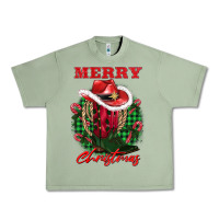 Oil Green merry christmas boots hat rope Urban Heavy Tee - AdoDesignShop