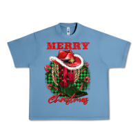 Pebble Blue merry christmas boots hat rope Urban Heavy Tee - AdoDesignShop