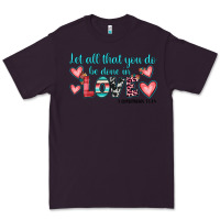 Plum let all that you do be done in love Premium Tee - JahusDesignShop