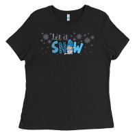 Black winter let it snow Ladies Tee - JahusDesignShop