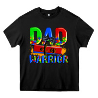 Black dad of a warrior Heavy Core Tee - AdoDesignShop