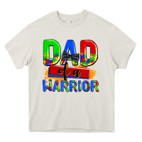 Cream dad of a warrior Heavy Core Tee - AdoDesignShop