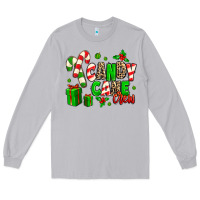 Moon Dust Candy Cane Crew Long Sleeve Tee - MaliasSmallBusiness