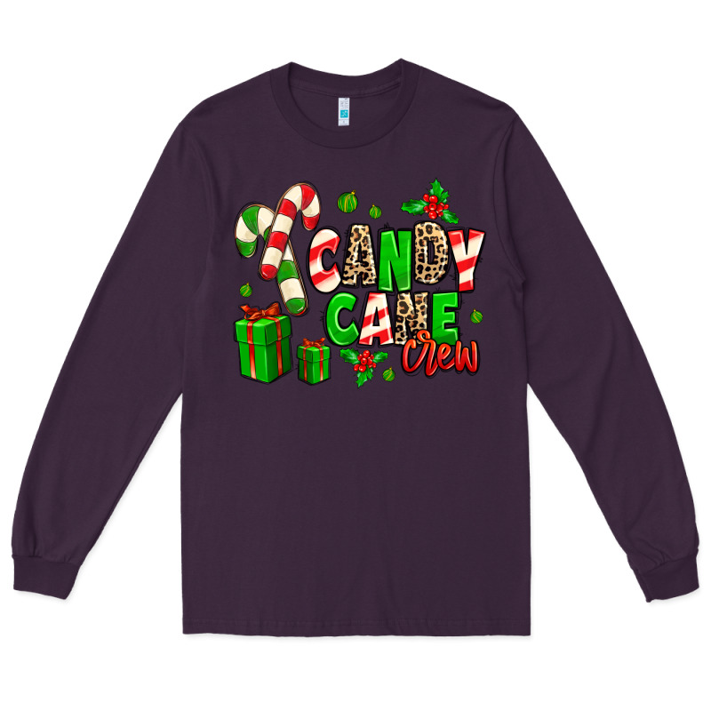 Candy Cane Crew Long Sleeve Tee by MaliasSmallBusiness | Teevron