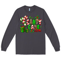 Smoke Candy Cane Crew Long Sleeve Tee - MaliasSmallBusiness