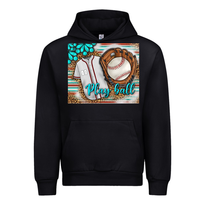 Baseball Play Ball With Leopard Mousepad Urban Hoodie by BundleAndBundleShop | Teevron