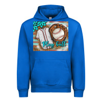 Cobalt Baseball Play Ball With Leopard Mousepad Urban Hoodie - BundleAndBundleShop