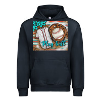 Navy Baseball Play Ball With Leopard Mousepad Urban Hoodie - BundleAndBundleShop