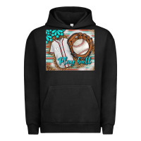 Pigment Black Baseball Play Ball With Leopard Mousepad Urban Hoodie - BundleAndBundleShop