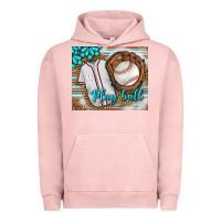 Pigment Salmon Baseball Play Ball With Leopard Mousepad Urban Hoodie - BundleAndBundleShop