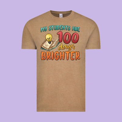 My Students 100 Days Brighter Vintage Tee Designed By Maliassmallbusiness
