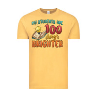 Vintage Mustard my students 100 days brighter Vintage Tee - MaliasSmallBusiness