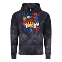 Cloud Black feelin free in the usa Vintage Hoodie - MaliasSmallBusiness