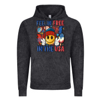 Vintage Black feelin free in the usa Vintage Hoodie - MaliasSmallBusiness