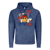 Vintage Denim feelin free in the usa Vintage Hoodie - MaliasSmallBusiness
