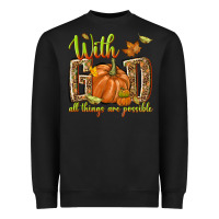 Black with god all things are possible Heavyweight Sweatshirt - NancyCooperArtShop