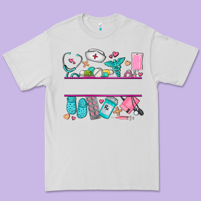 Nurse Elements With Costom Name Premium Tee Designed By Adodesignshop