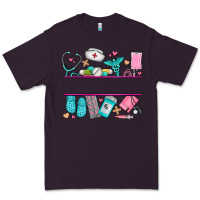 Plum nurse elements with costom name Premium Tee - AdoDesignShop