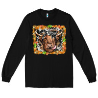 Black highland cow Long Sleeve Tee - JahusDesignShop