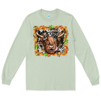 Matcha highland cow Long Sleeve Tee - JahusDesignShop