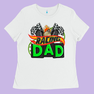 Racing Dad With Racing Oto Equipment Ladies Tee Designed By Adodesignshop