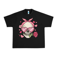 Black valentine's day skull Urban Heavy Tee - MaliasSmallBusiness