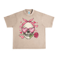 French Oak valentine's day skull Urban Heavy Tee - MaliasSmallBusiness