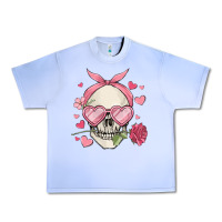 Grape Ice valentine's day skull Urban Heavy Tee - MaliasSmallBusiness