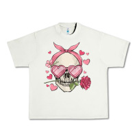 Pistachio valentine's day skull Urban Heavy Tee - MaliasSmallBusiness