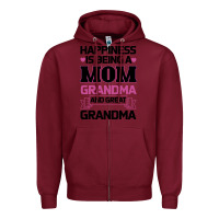 Burgundy Mom Grandma Zipper Hoodie - Bettercallsaul