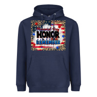 Navy memorial day honor and remember Heavyweight Hoodie - CowGirlArtShop