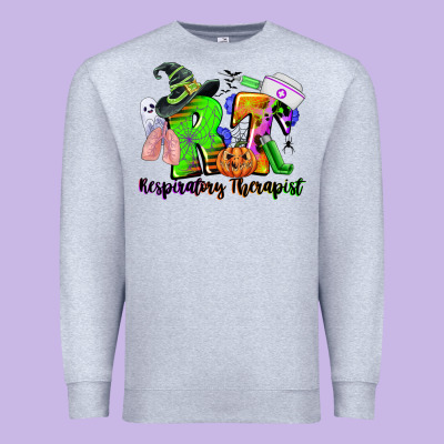 Rt Respiratory Therapist Halloween Premium Sweatshirt Designed By Cowgirlartshop