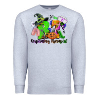 Heather Grey rt respiratory therapist halloween Premium Sweatshirt - CowGirlArtShop