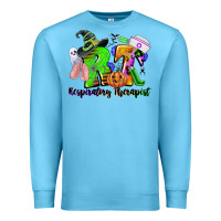 Ocean Blue rt respiratory therapist halloween Premium Sweatshirt - CowGirlArtShop