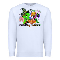 White rt respiratory therapist halloween Premium Sweatshirt - CowGirlArtShop