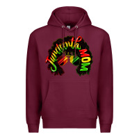 Burgundy juneteenth mom Premium Hoodie - CowGirlArtShop